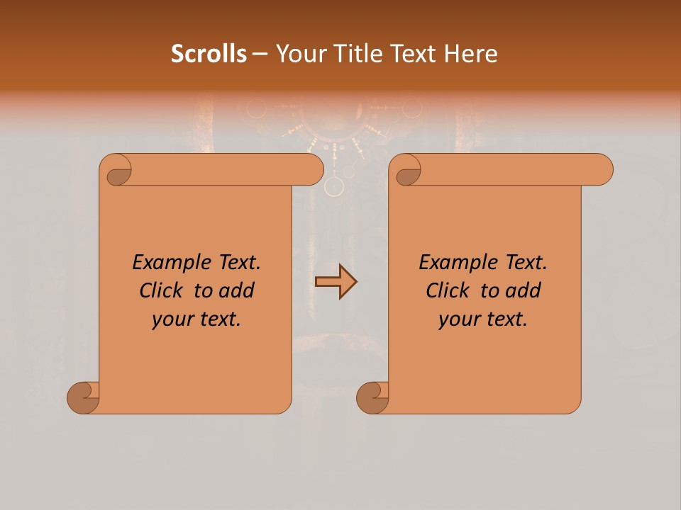 Gears Boiler Glass PowerPoint Template