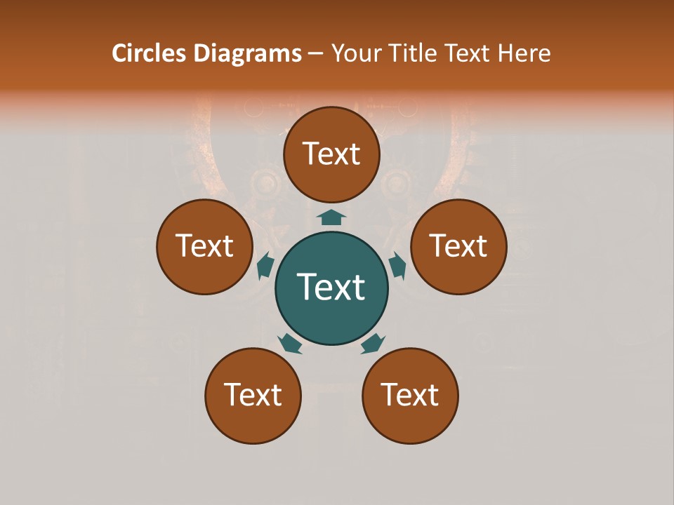 Gears Boiler Glass PowerPoint Template