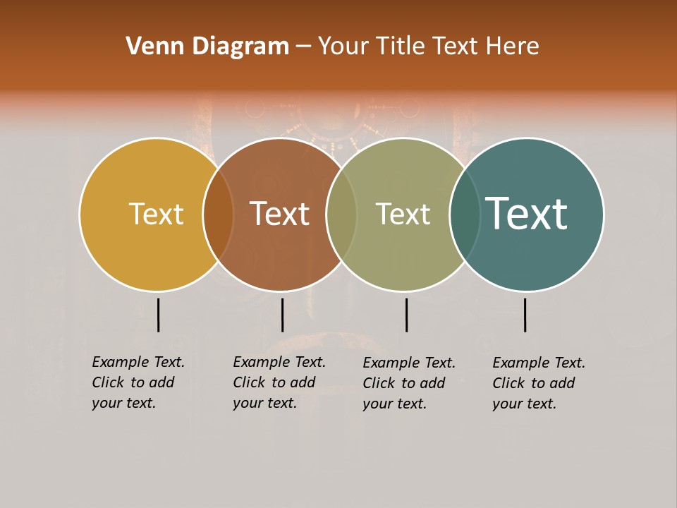 Gears Boiler Glass PowerPoint Template