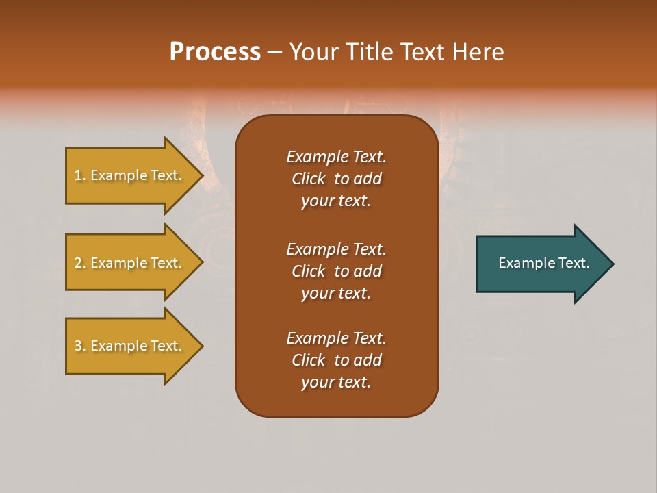 Gears Boiler Glass PowerPoint Template