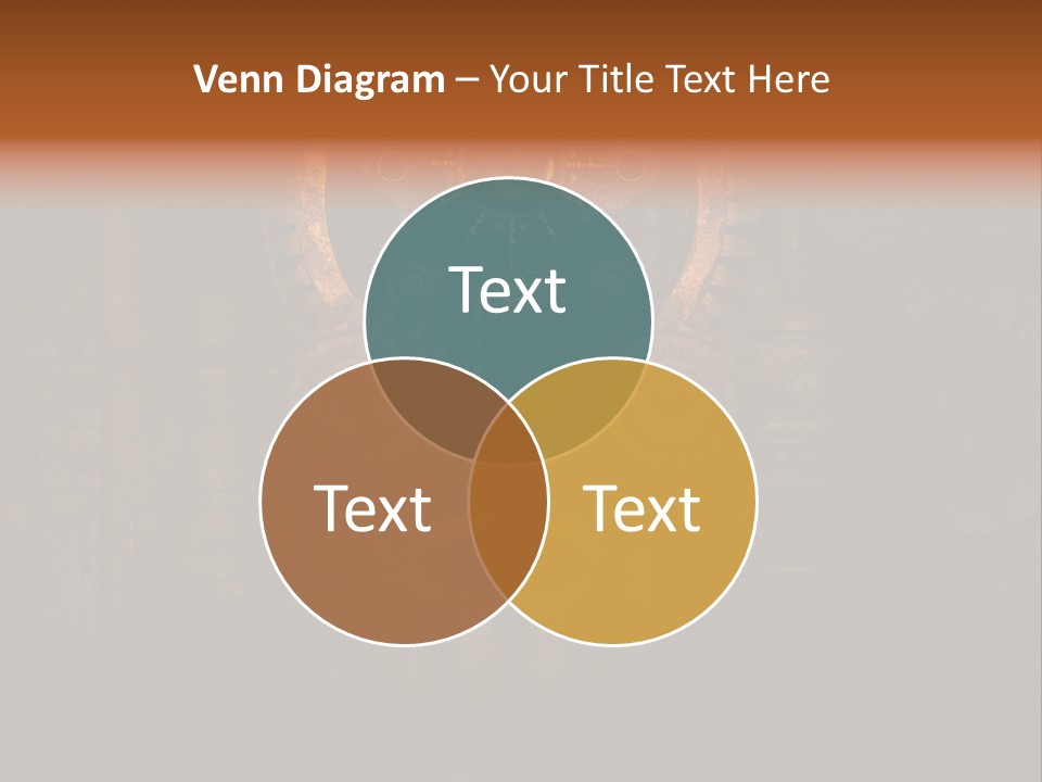 Gears Boiler Glass PowerPoint Template