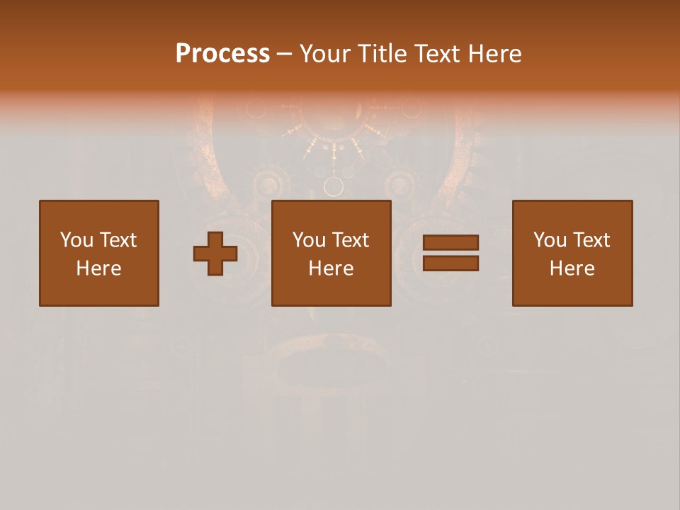 Gears Boiler Glass PowerPoint Template