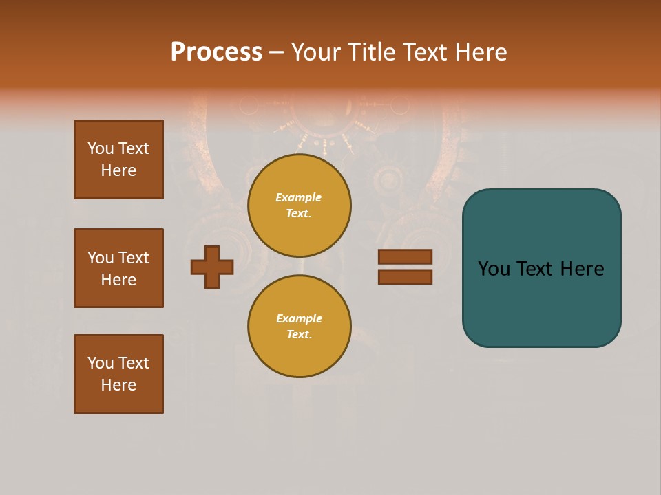 Gears Boiler Glass PowerPoint Template