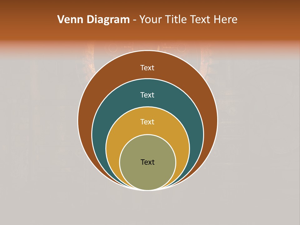 Gears Boiler Glass PowerPoint Template