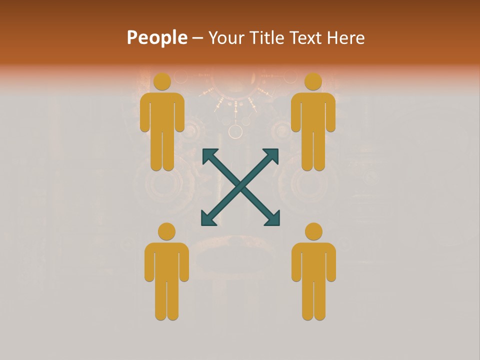 Gears Boiler Glass PowerPoint Template