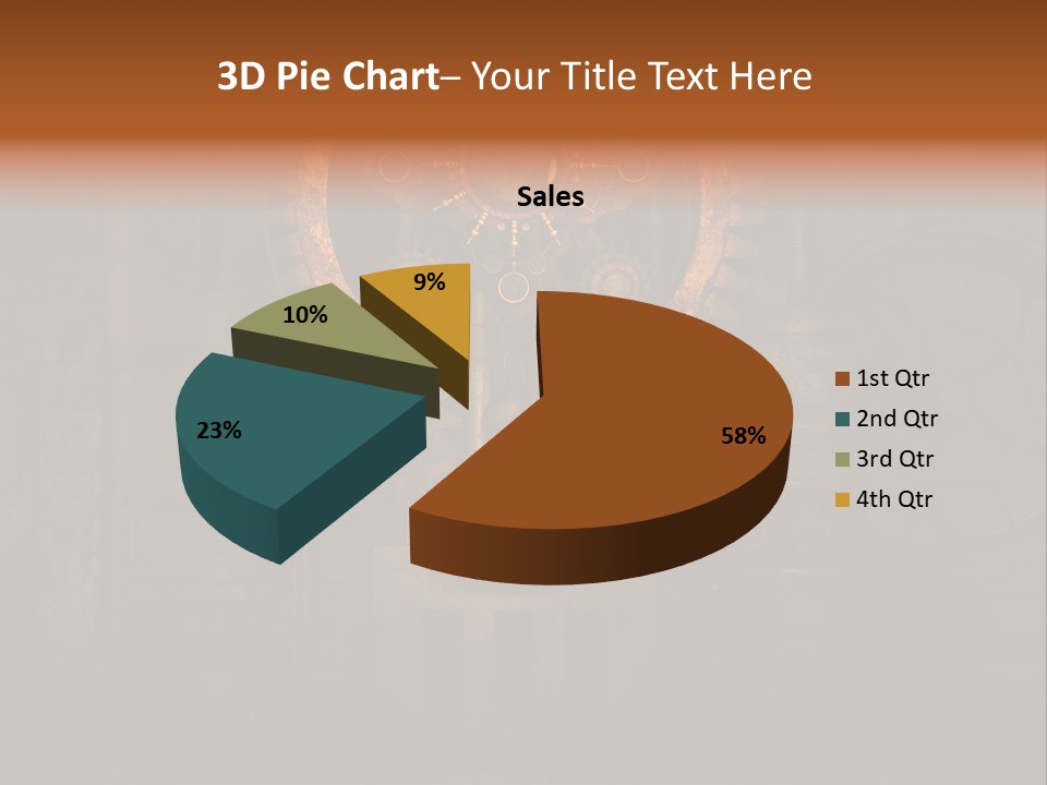Gears Boiler Glass PowerPoint Template