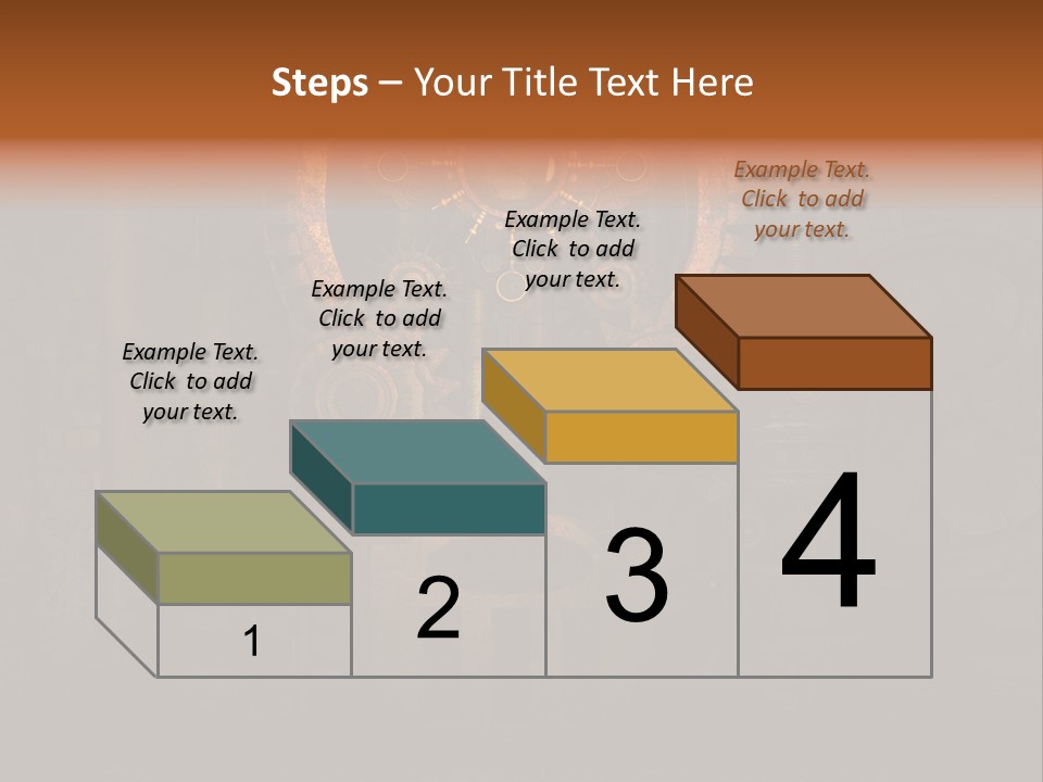 Gears Boiler Glass PowerPoint Template