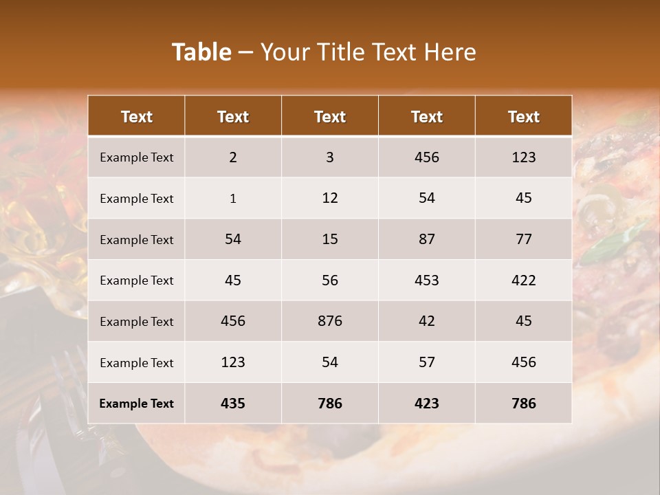 Tomato Rustic Fast Food PowerPoint Template