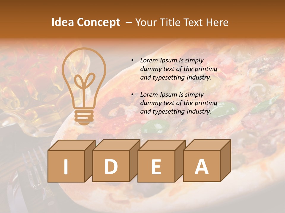 Tomato Rustic Fast Food PowerPoint Template