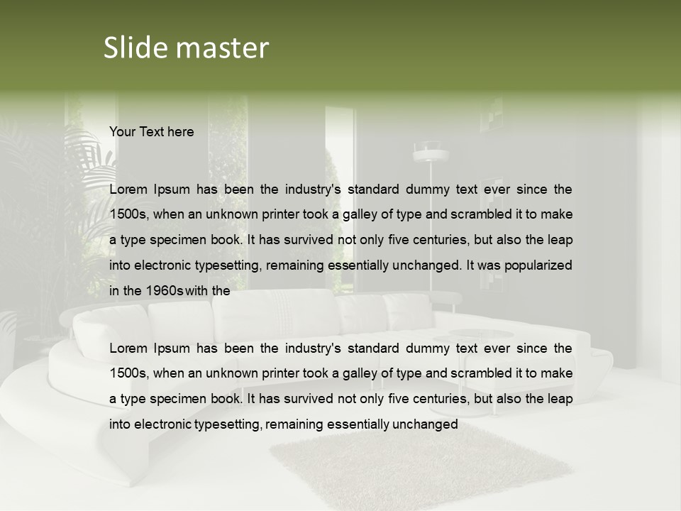 Comfort Apartment Style PowerPoint Template