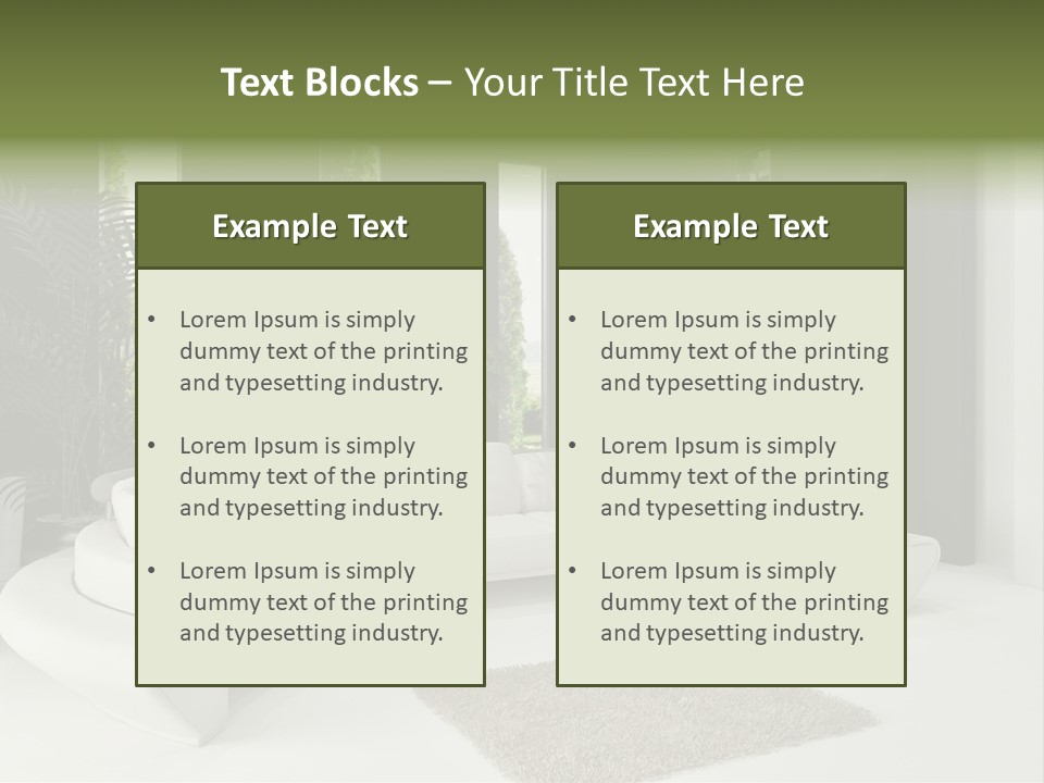 Comfort Apartment Style PowerPoint Template