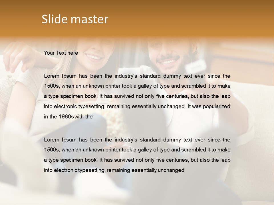 Young Love Happy PowerPoint Template