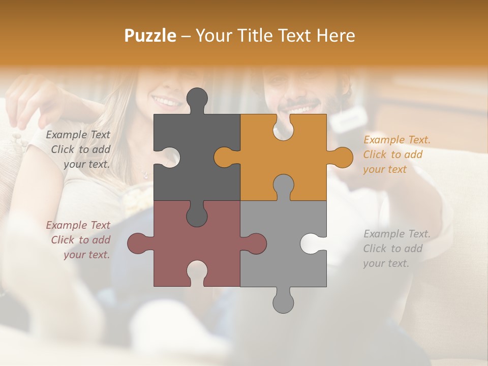 Young Love Happy PowerPoint Template