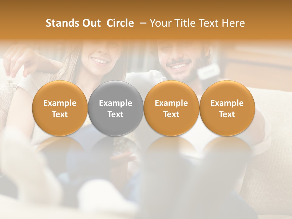 Young Love Happy PowerPoint Template