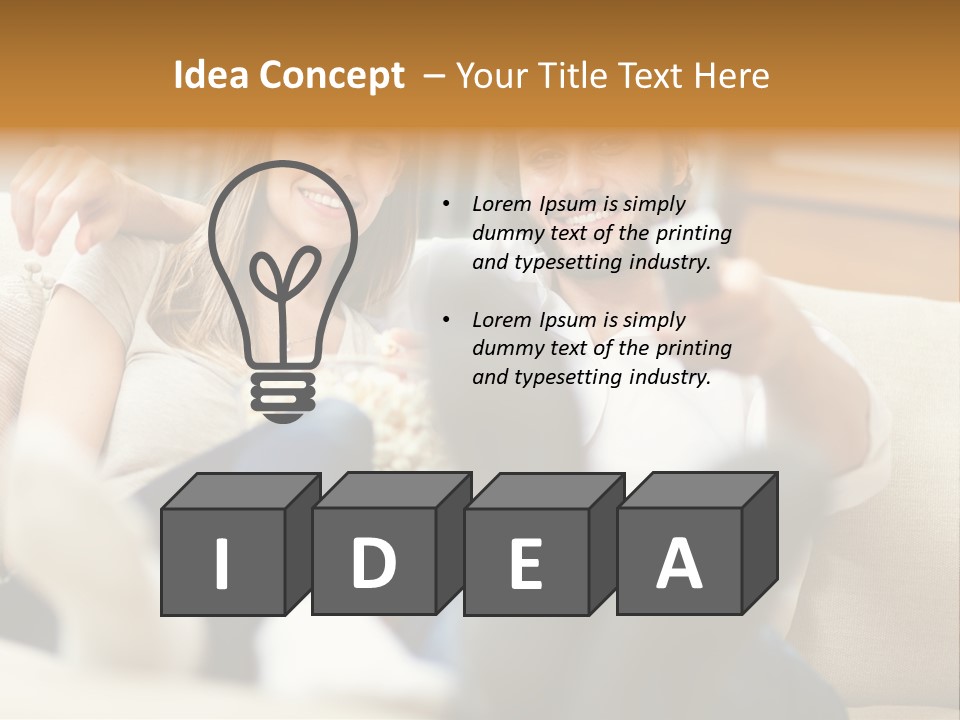 Young Love Happy PowerPoint Template