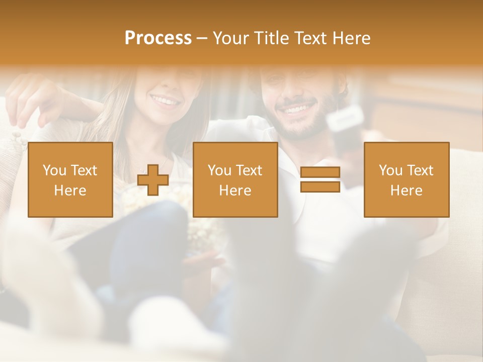 Young Love Happy PowerPoint Template