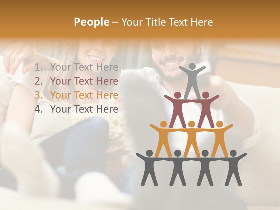 Young Love Happy PowerPoint Template