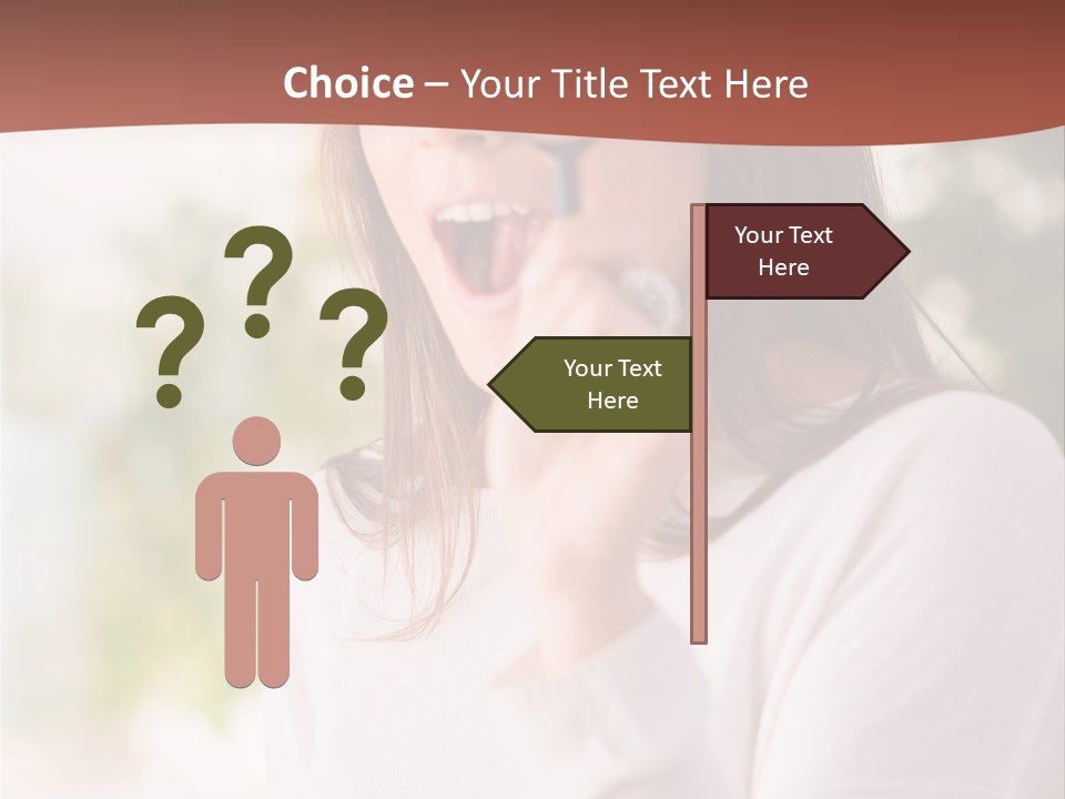 Hand Selective People PowerPoint Template