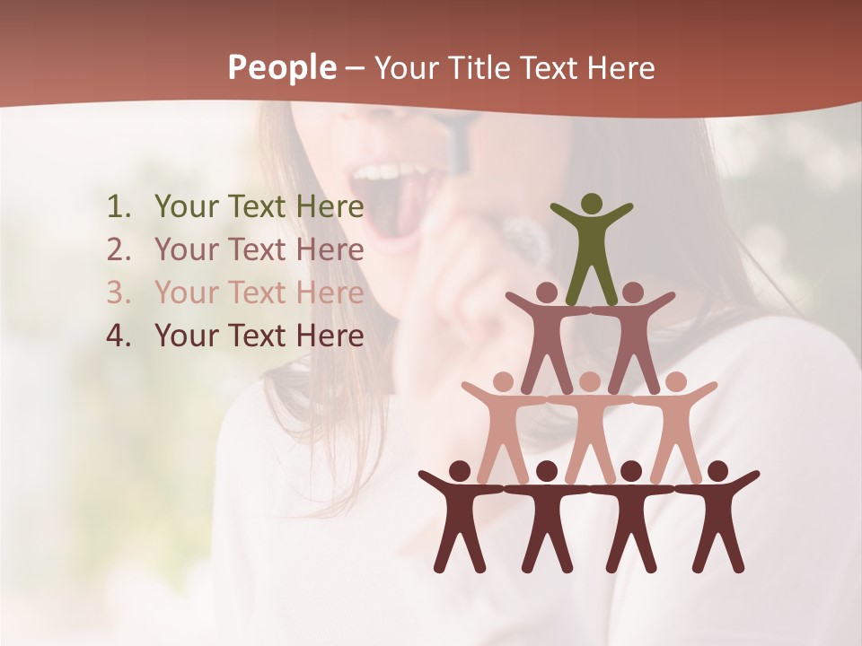 Hand Selective People PowerPoint Template