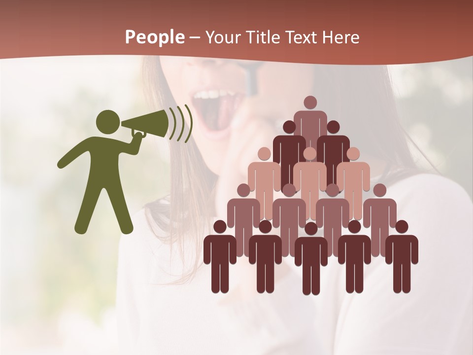 Hand Selective People PowerPoint Template