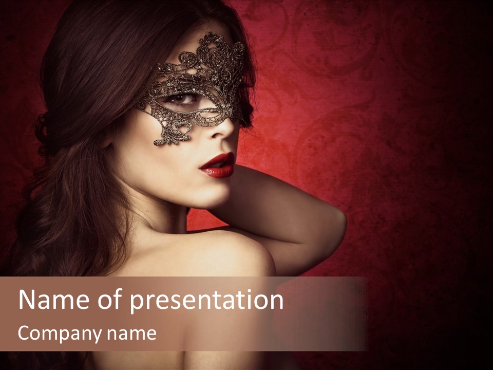 Style Dark Model PowerPoint Template