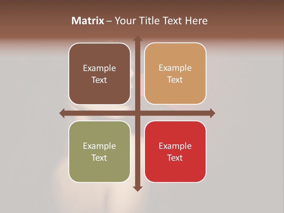 Style Dark Model PowerPoint Template