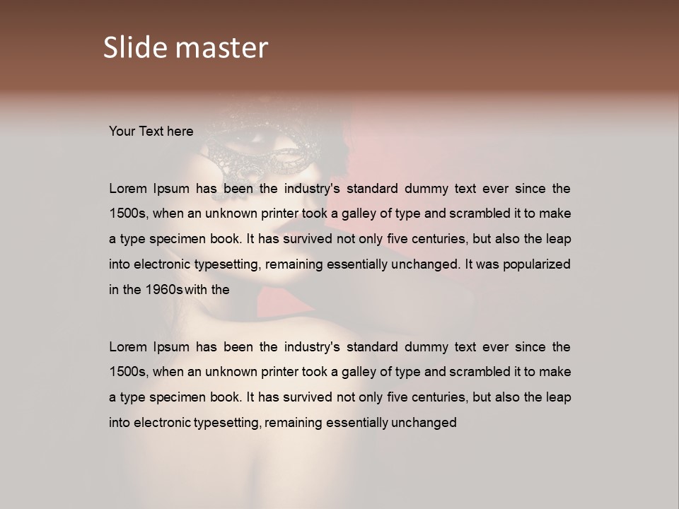 Style Dark Model PowerPoint Template