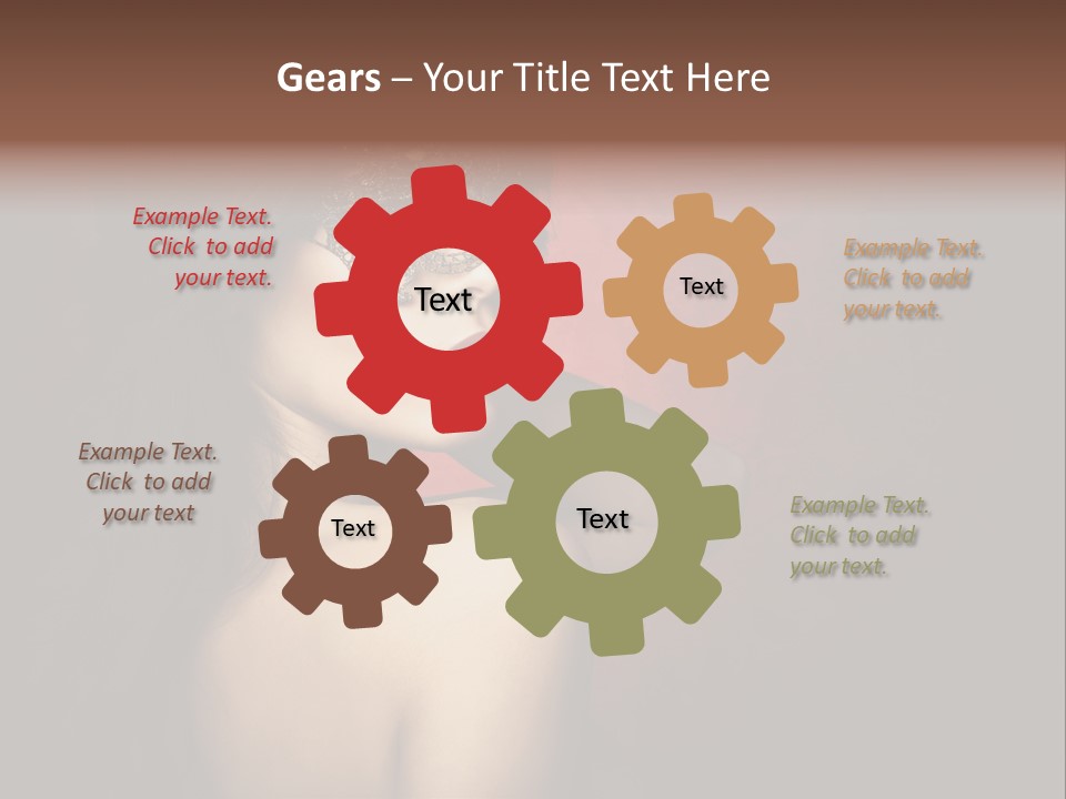 Style Dark Model PowerPoint Template