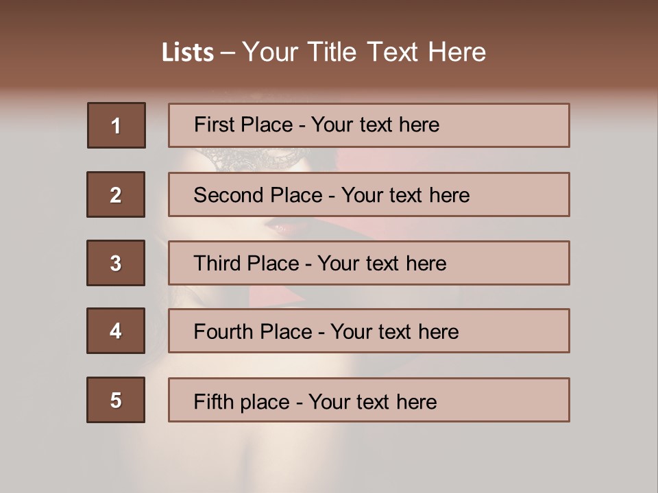 Style Dark Model PowerPoint Template