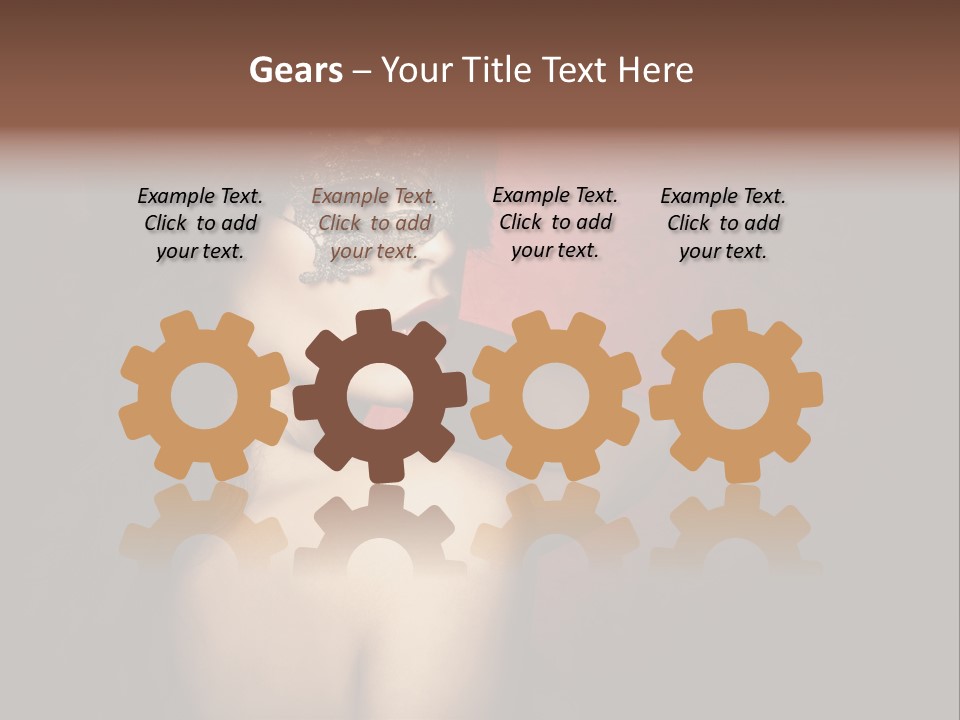 Style Dark Model PowerPoint Template