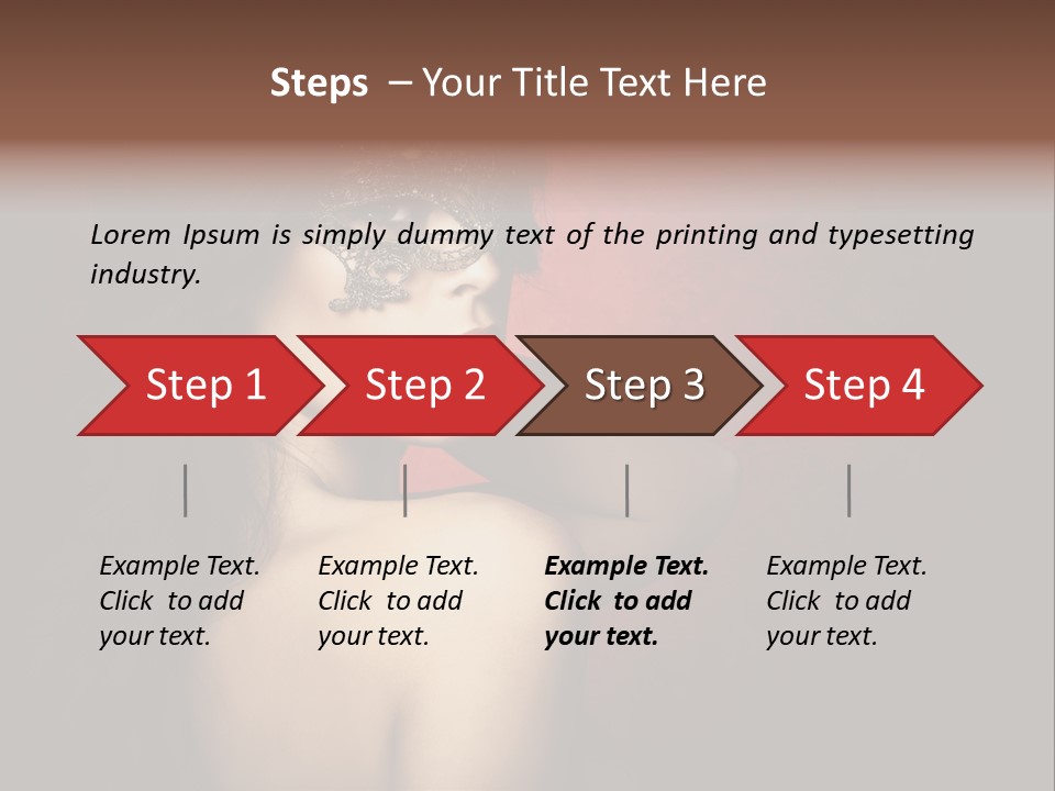 Style Dark Model PowerPoint Template