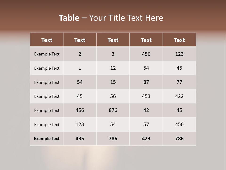 Style Dark Model PowerPoint Template