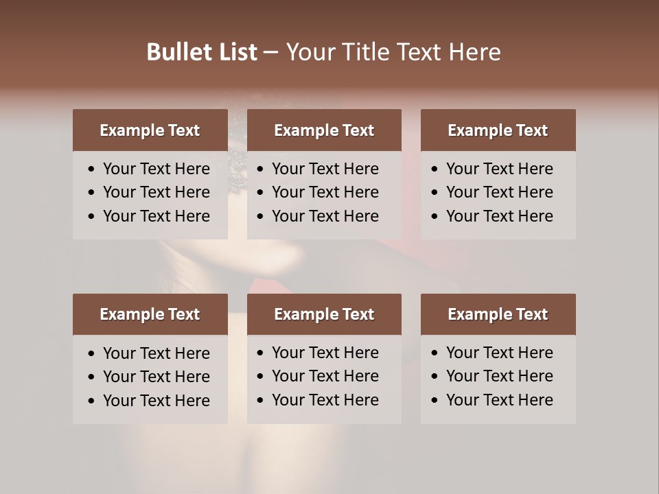 Style Dark Model PowerPoint Template