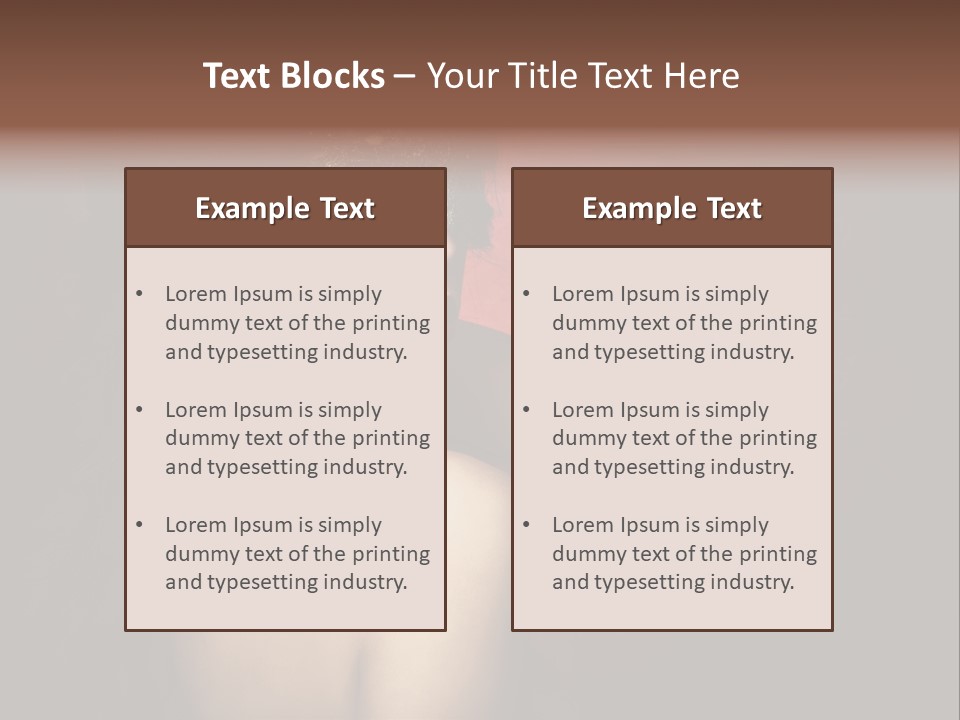 Style Dark Model PowerPoint Template
