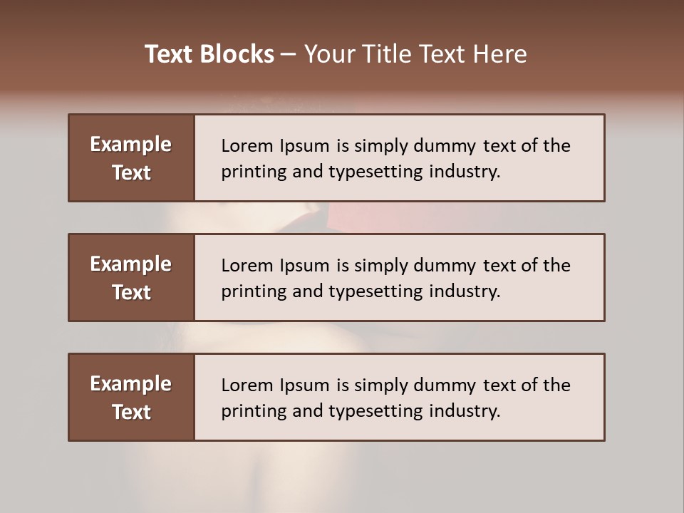 Style Dark Model PowerPoint Template