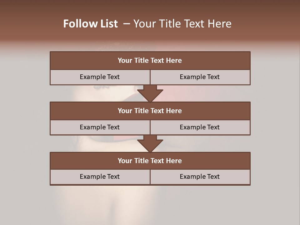 Style Dark Model PowerPoint Template