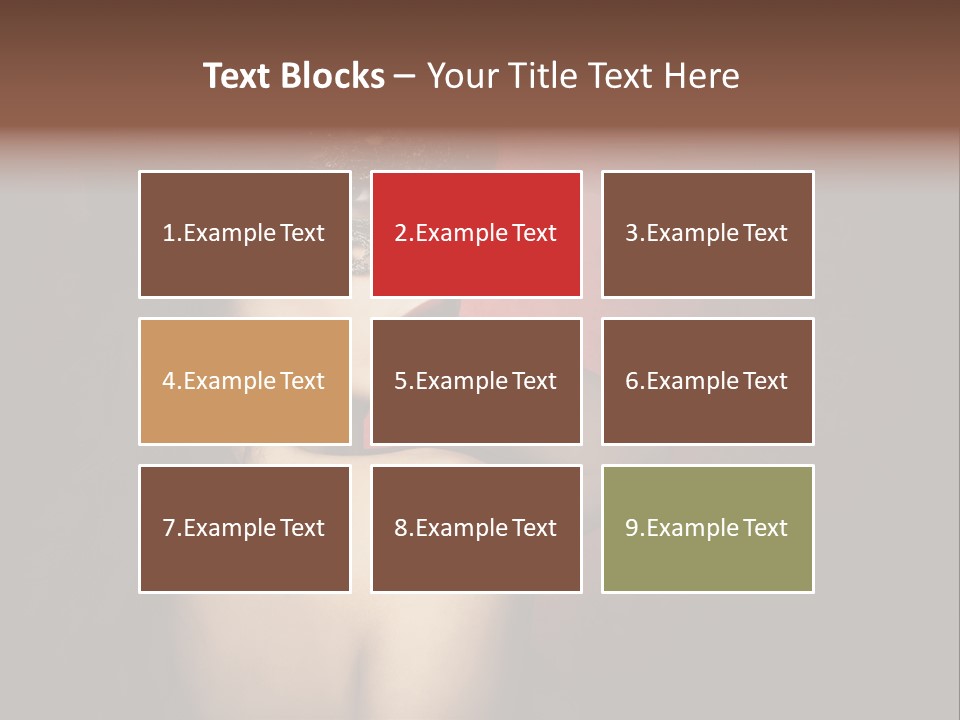 Style Dark Model PowerPoint Template