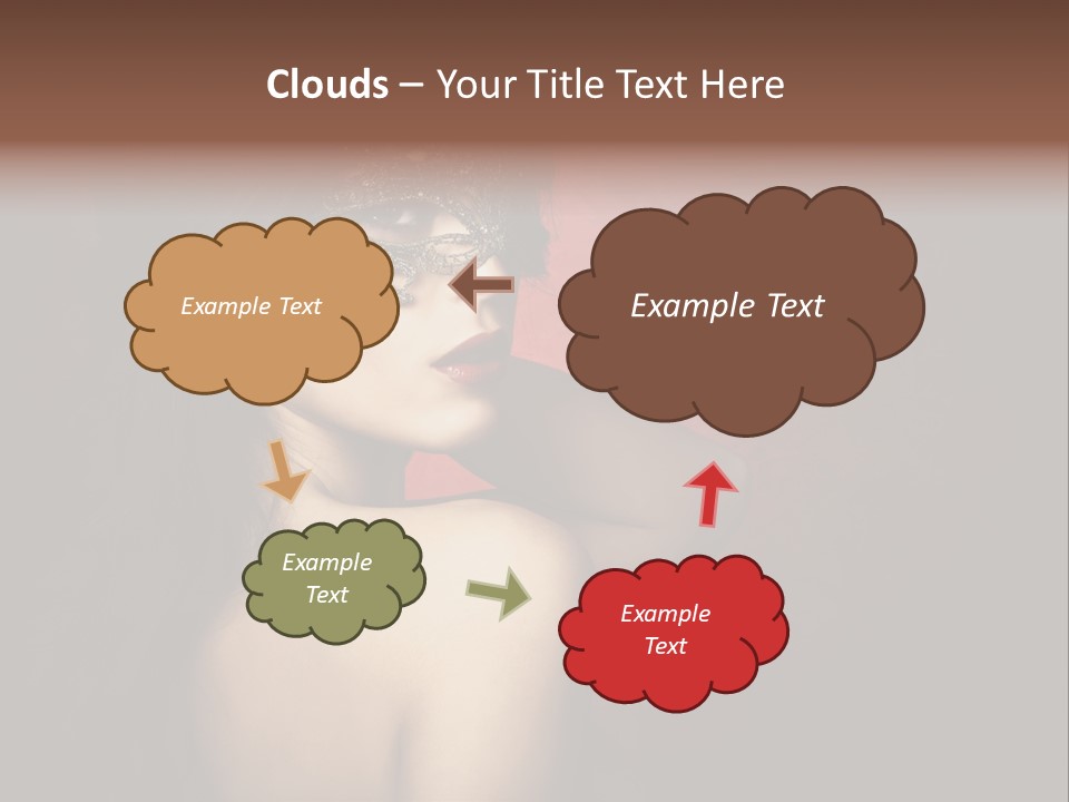 Style Dark Model PowerPoint Template