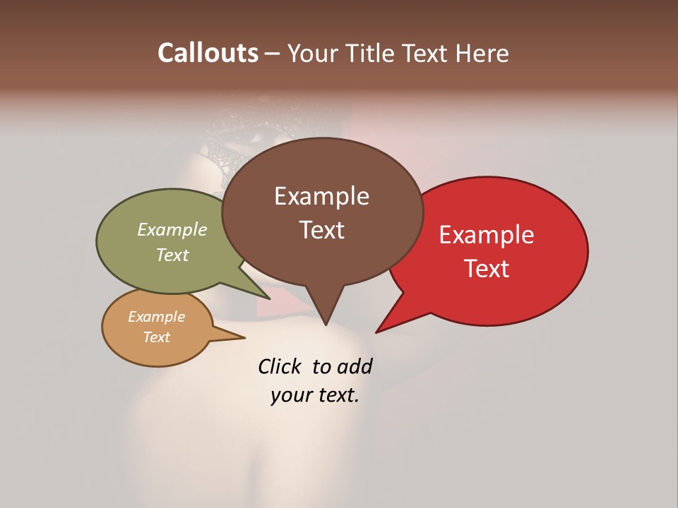 Style Dark Model PowerPoint Template