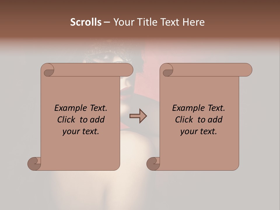 Style Dark Model PowerPoint Template
