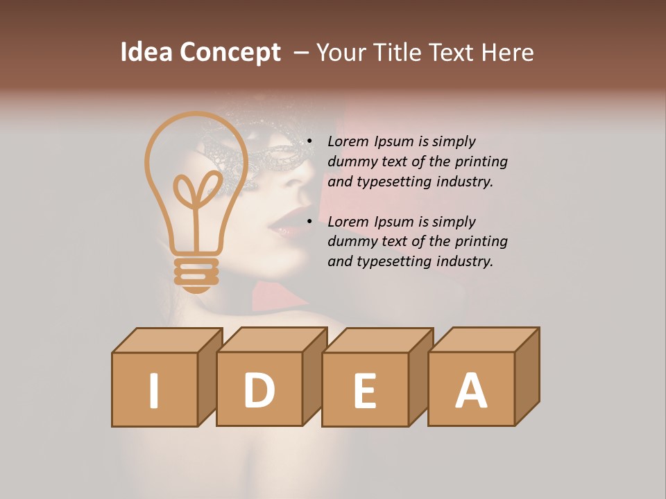 Style Dark Model PowerPoint Template