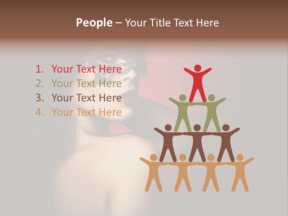 Style Dark Model PowerPoint Template