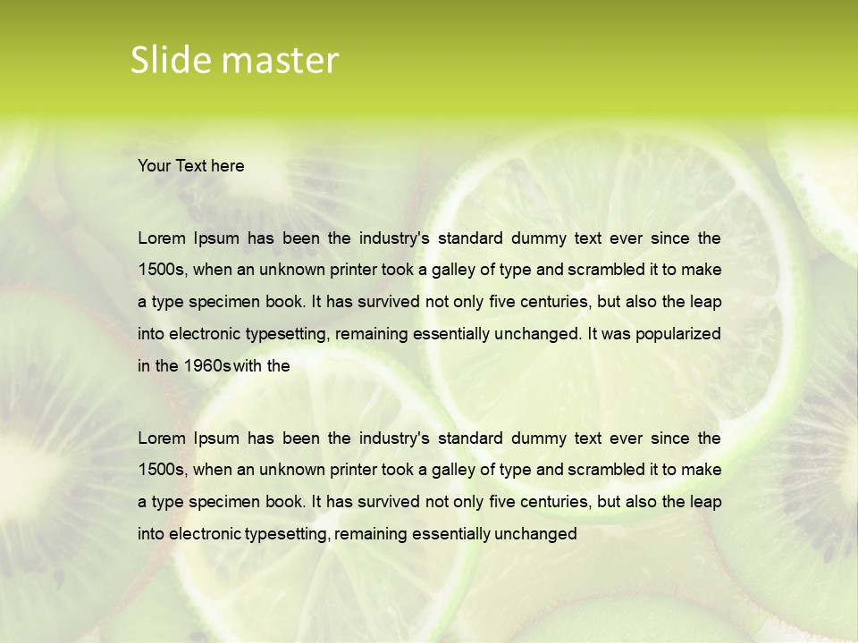 Nature Texture Food PowerPoint Template