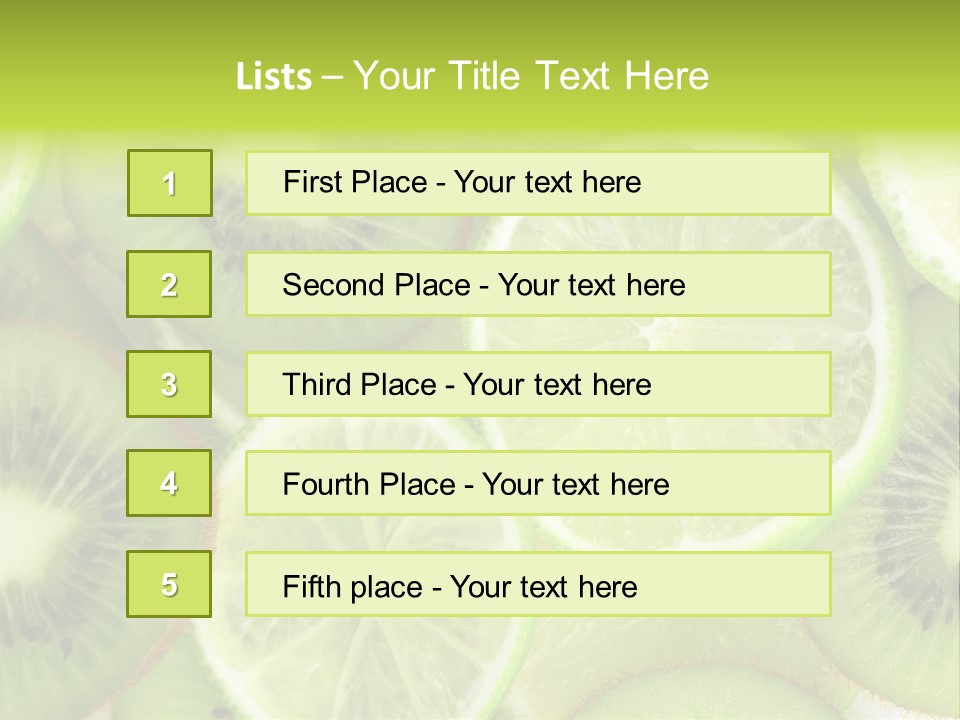 Nature Texture Food PowerPoint Template