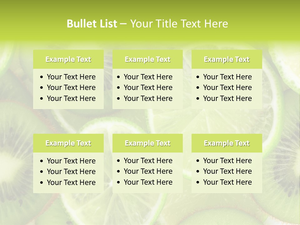 Nature Texture Food PowerPoint Template