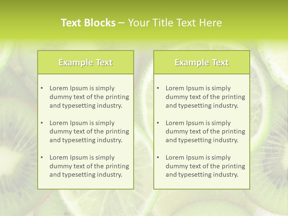 Nature Texture Food PowerPoint Template