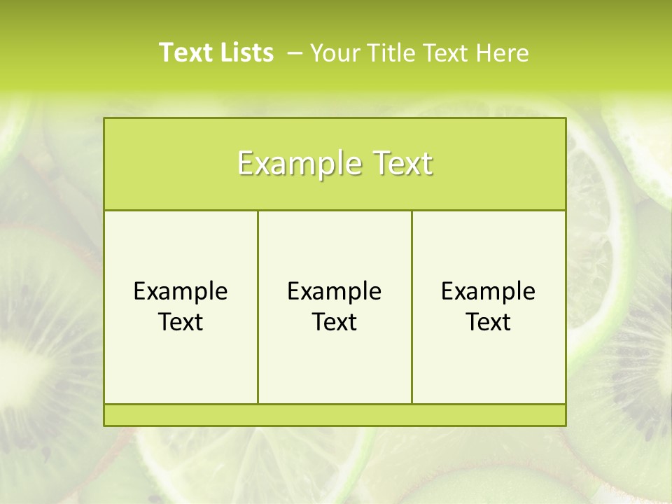 Nature Texture Food PowerPoint Template