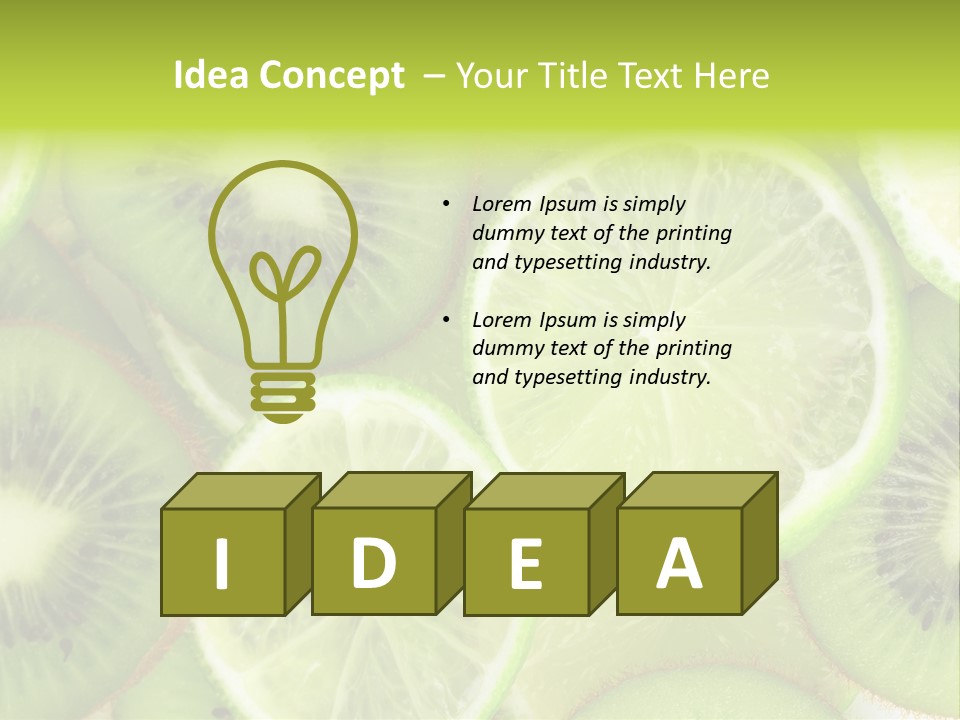 Nature Texture Food PowerPoint Template