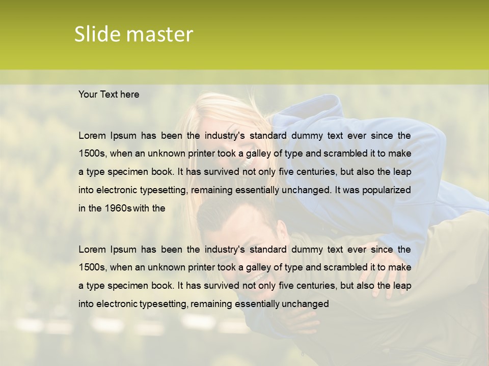 Holiday Smiling Happy PowerPoint Template