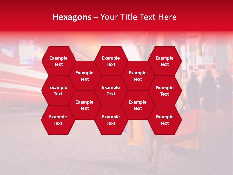 Girl New York Caucasian PowerPoint Template